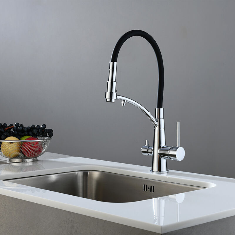 CAE 2 In 1 Pull-Down Kitchen Faucet - Brass Safe for Drinking Water 50 3628