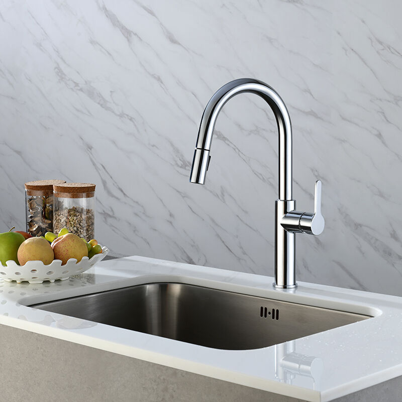 Tall Pull-Down Kitchen Faucet - CAE High-Rise for Large Pots in Home Kitchens