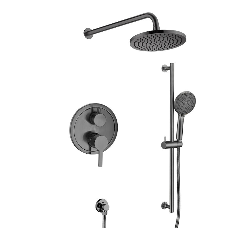 خلاط دُش مخفي ثنائي الاتجاه مع قضيب انزلاقي ويدي وصمام توازن ضغط للفنادق، الموديل 21P 2564 C201