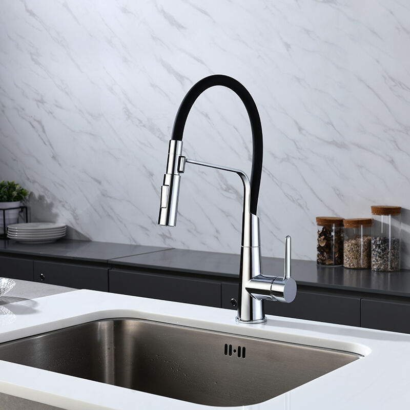  Flexible silicone hose Kitchen Faucet 