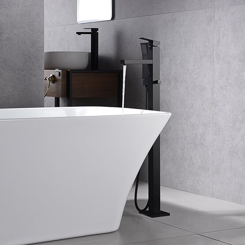 Free-Standing Shower/ Bath Mixer- Brass Chrome - CAE Sanitary Fittings Guangdong  75 2214