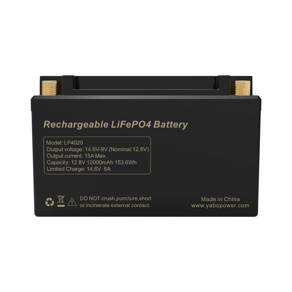 YABO LF4020 wiederaufladbare Tiefzyklus-Prismatische 12V 12Ah Lithium LiFePO4-Batterie für Solaranlagen