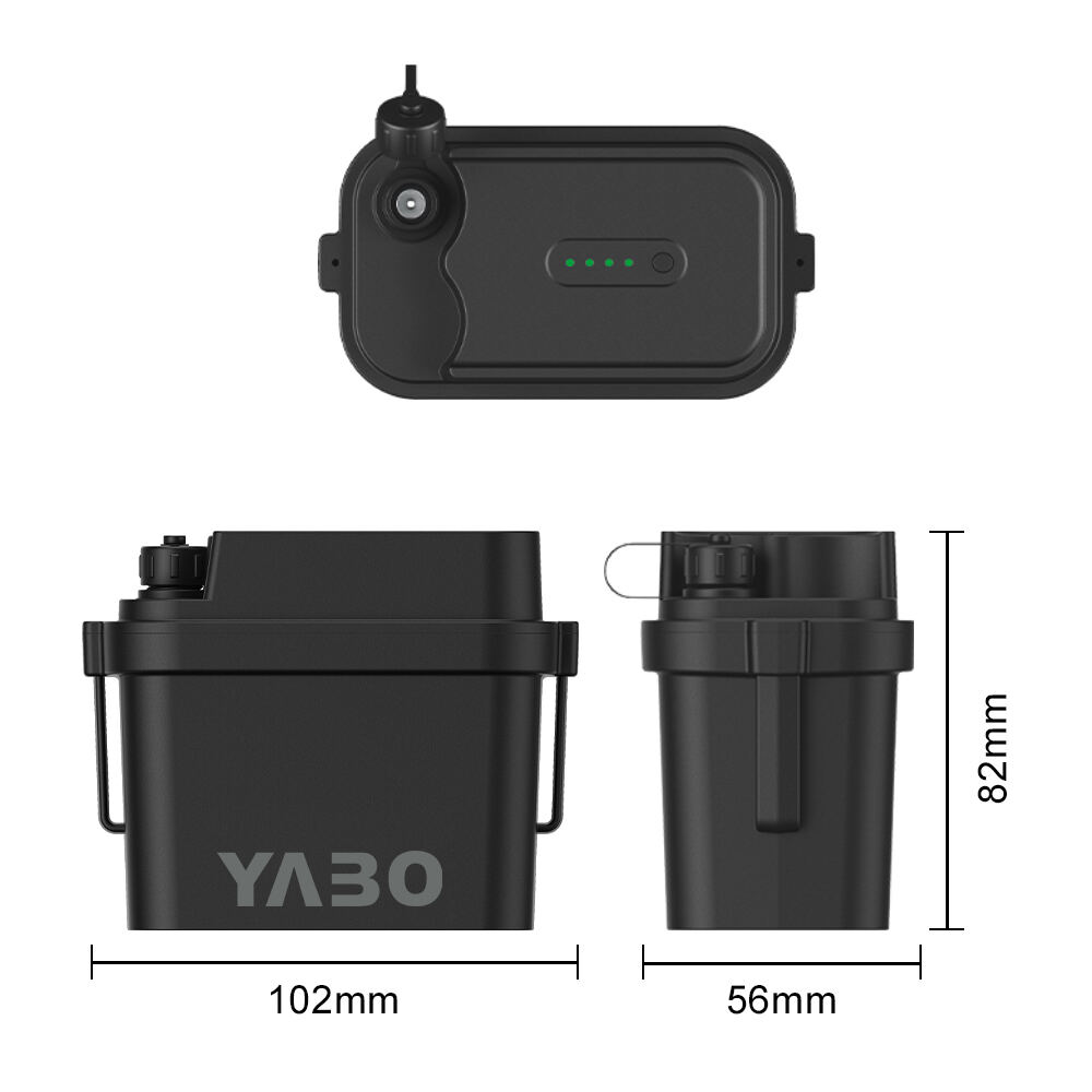 YABO WP3200 Wasserdichter 12V 5200mAh 7000mAh Lithium-Ionen-Akku mit DC-Ausgang Li-Ionen-Akkus für DIY-Projekte
