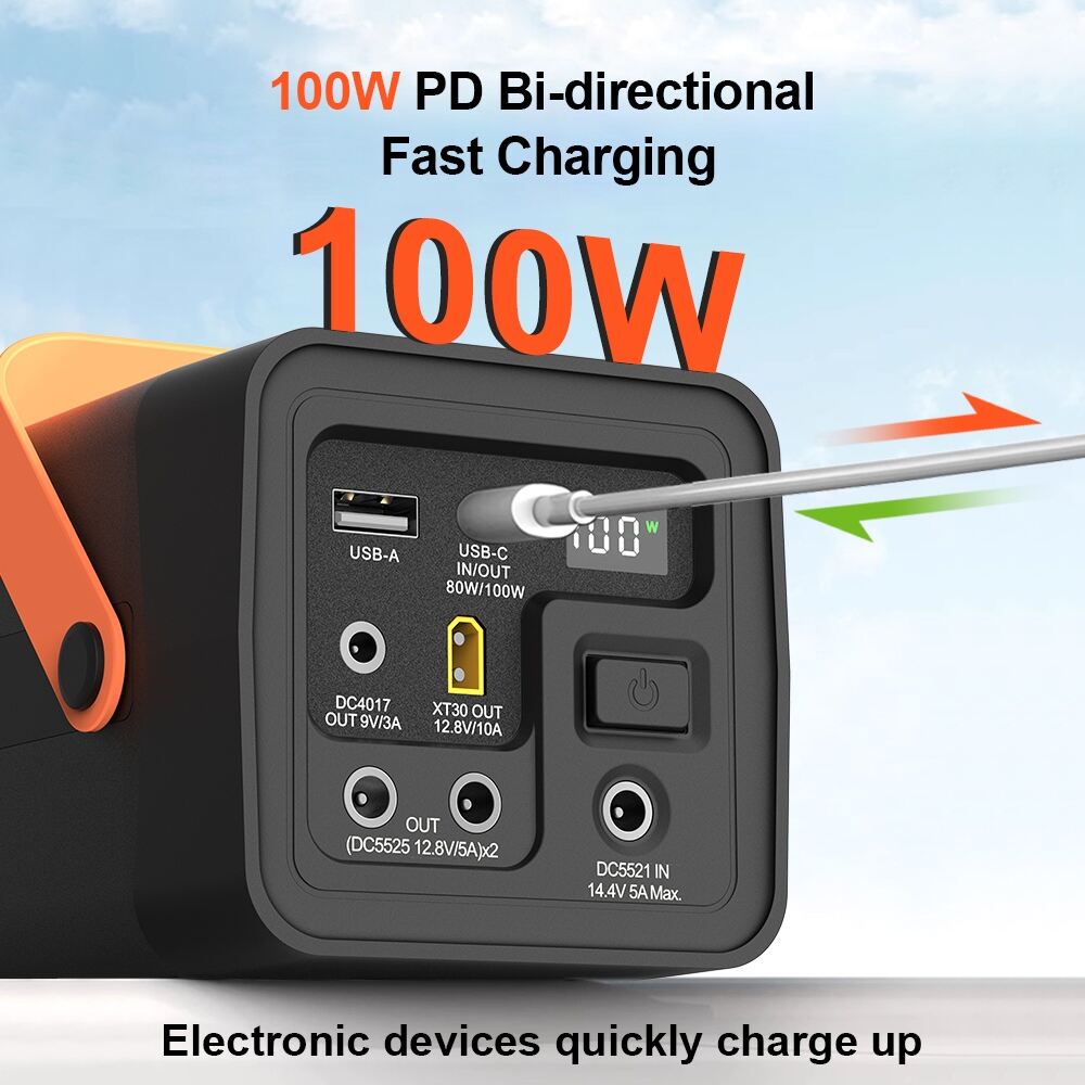 YABO Neues Design PB4200F Hochkapazitäts-12-V-12000-mAh-Tragbares LiFePO4-Power-Bank, Tragbare Stromquelle mit Schnellladefunktion für unterwegs