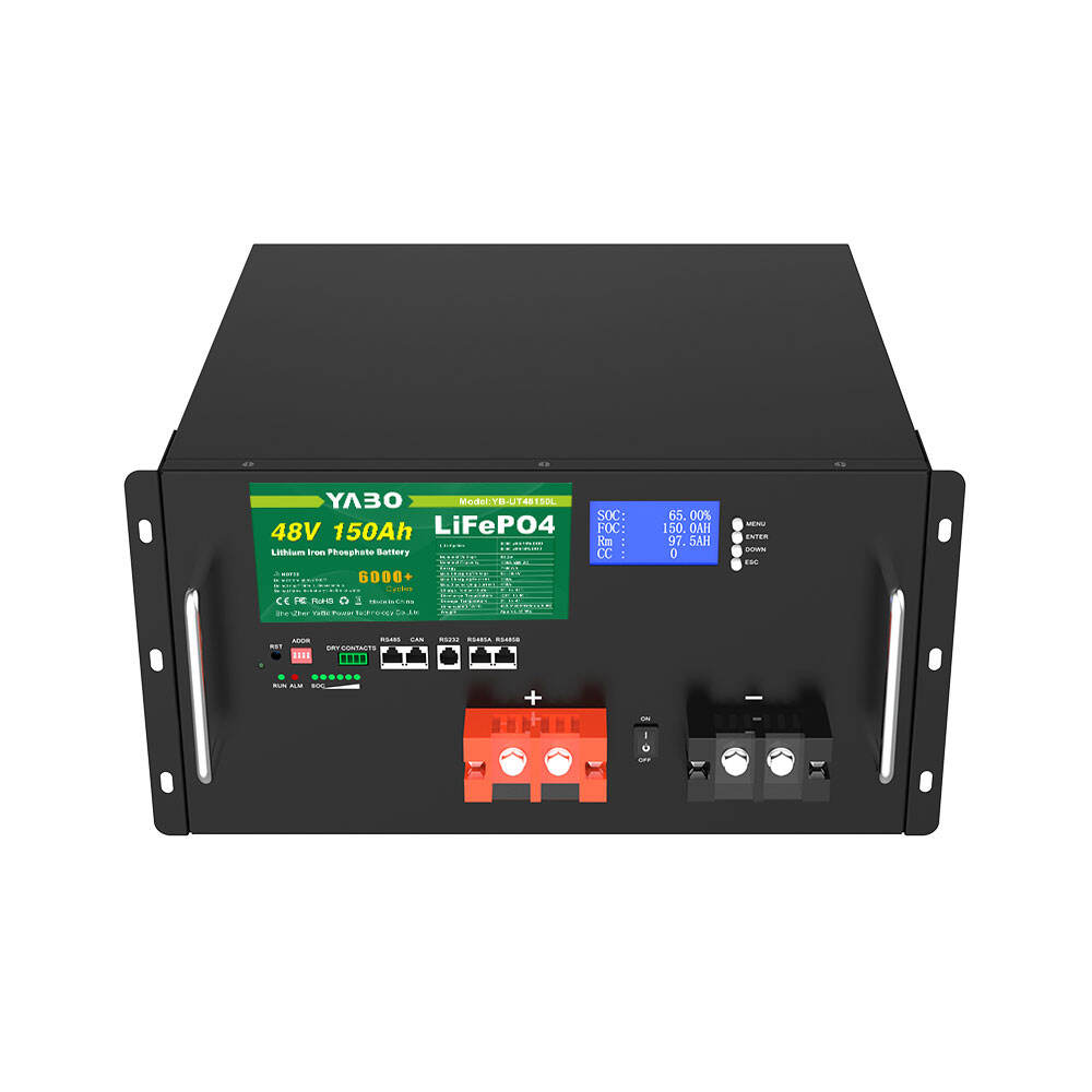 YABO YB-UT48150H 48V 150Ah LiFePO4 Batterie wiederaufladbar, rackmontierte LiFePO4 Lithium-Ionen-Batterie für den Heimgebrauch