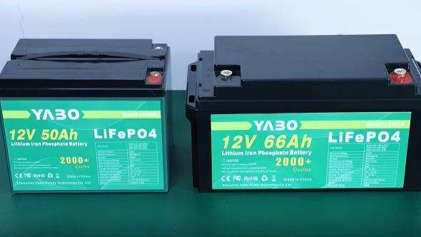 YABO 12V 50Ah 66Ah LiFePO4 Battery