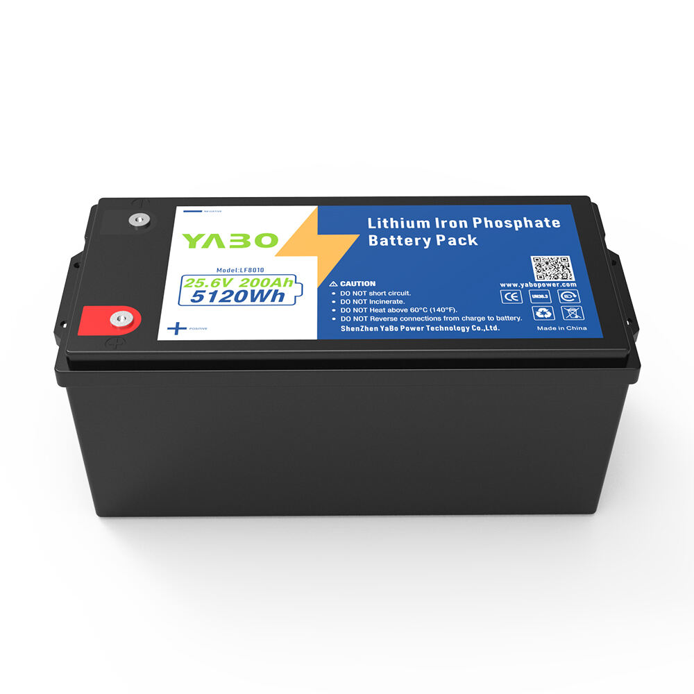 YABO High-capacity 24V 200Ah  Lithium Iron Phosphate Battery  Backup Home Energy Storage LiFePO4 Batteries for RV, Marine & Emergency Power