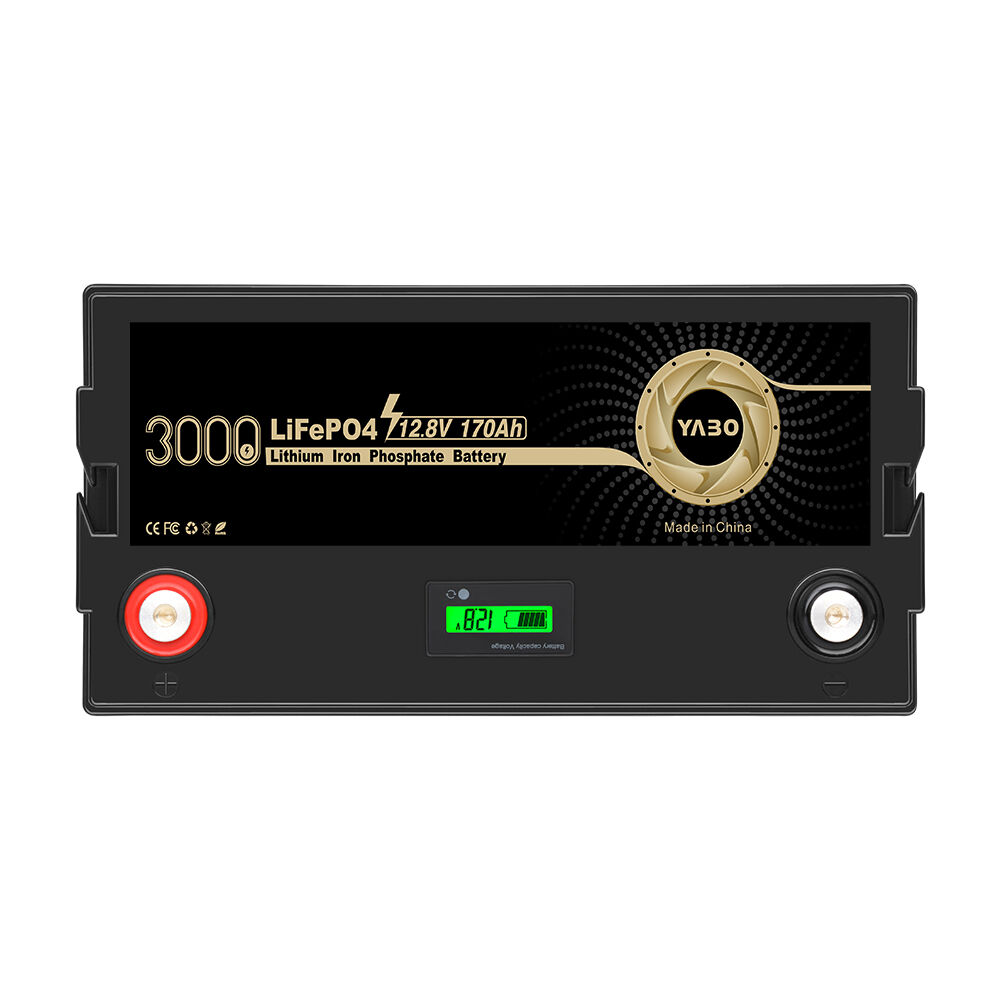 YABO LF4017 12V 170Ah Lithium-Eisen-Phosphat-Akku, Solarenergiespeicher, BMS-Lithium-LiFePO4-Akkupack für Solarstromspeichersysteme