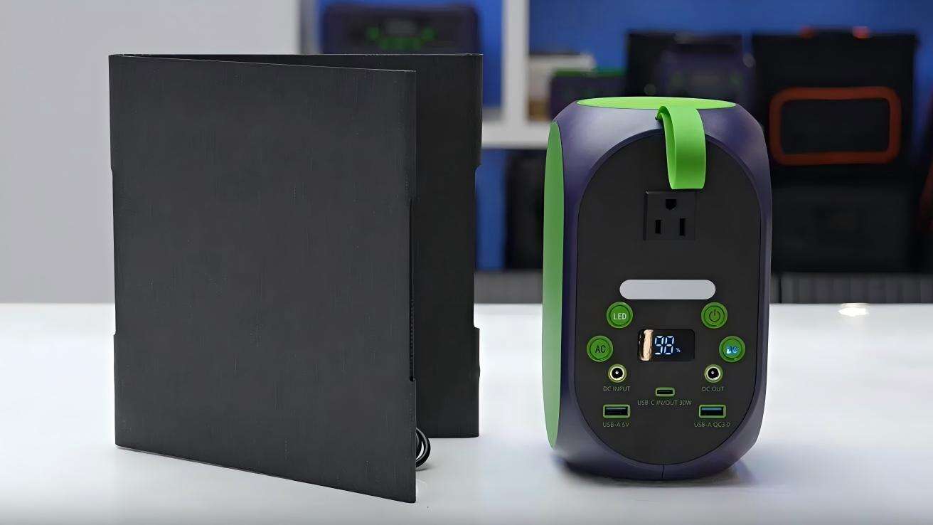 YABO SG120 120w Portable Power Station with 30w Solar Pannel