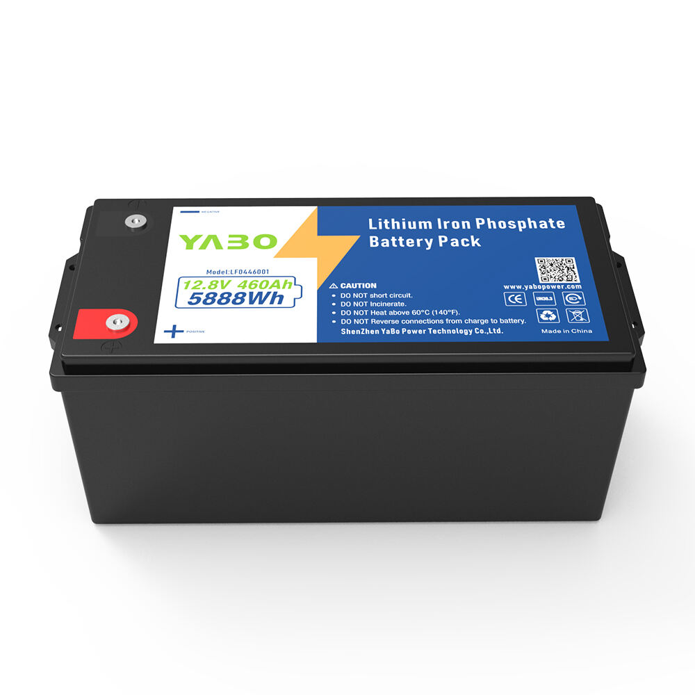 YABO Smart Energy 12V 460Ah LiFePO4 Battery Pack Deep Cycle Lithium Iron Phosphate Battery for Home Energy Storage Wall and Power Backup