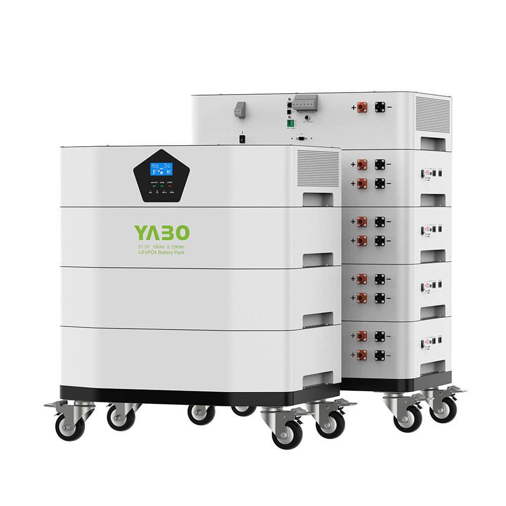 YABO YB-ST48100L 48V 100Ah LiFePO4 Battery 5kwh 10kwh 15kwh 20kwh Home Energy System Stackable Lithium Battery With LED Screen