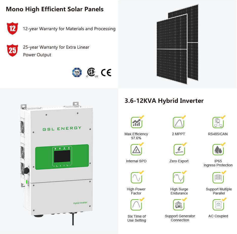 10kwh hybrid grid solar power system supplier