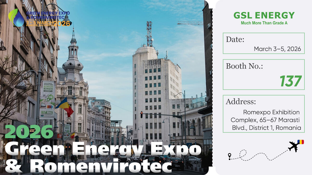 GSL Energy на выставке Romania Green Energy Storage Expo 2026 | Стенд 137, Бухарест