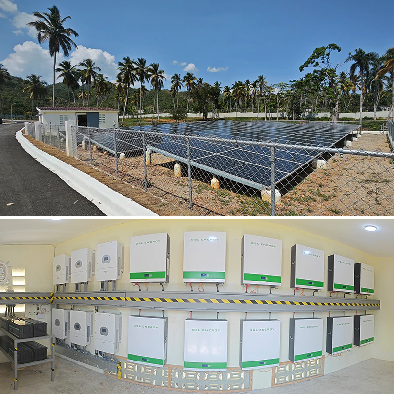 GSL ENERGY 48KVA Hybrid Inverter 120kWh Lifepo4 Battery Storage System in Dominican