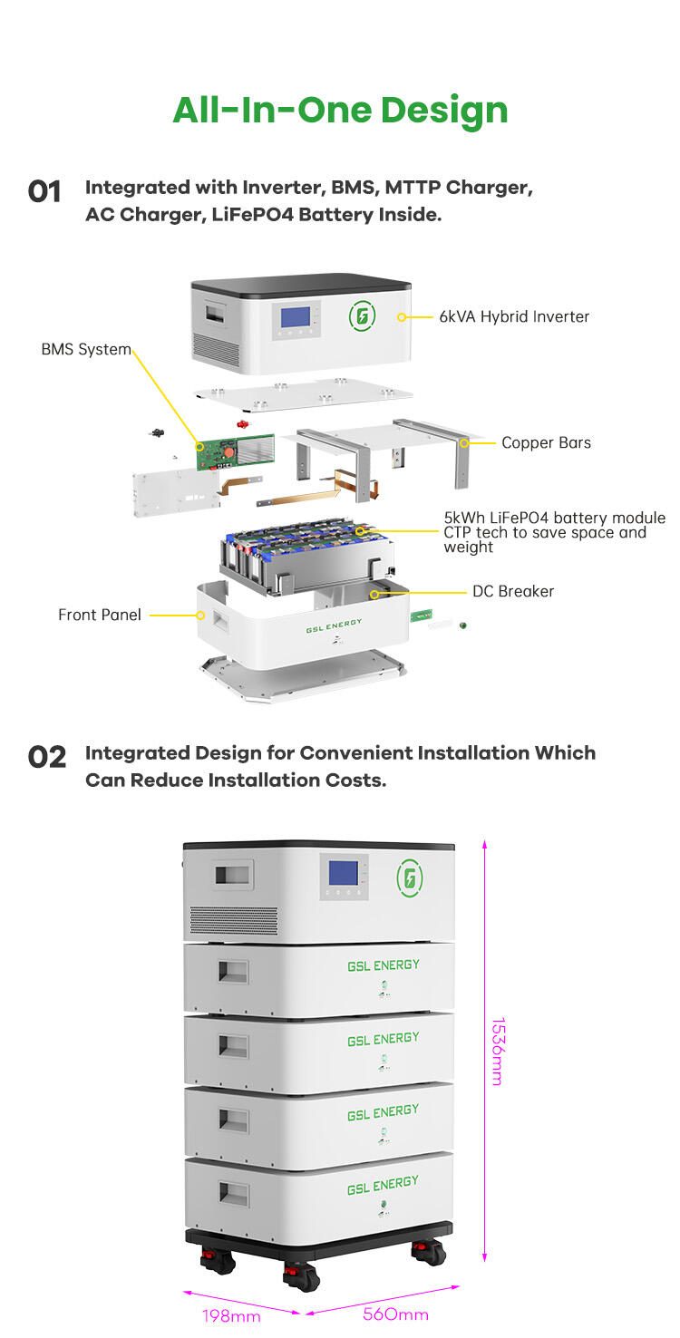 10.24kwh All In One energy storgae systems details