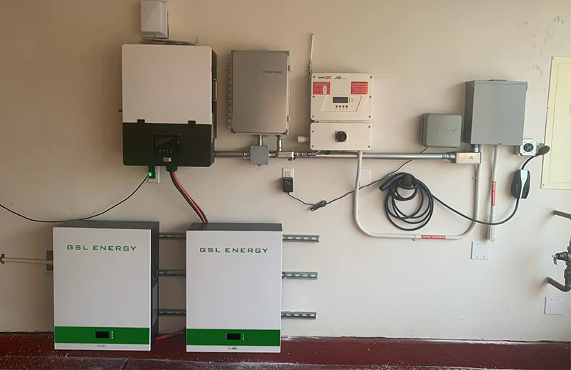 GSL ENERGY 12KVA 20KWH Hybrid On Off Grid Inverter Lifepo4 Battery System az Egyesült Államokban