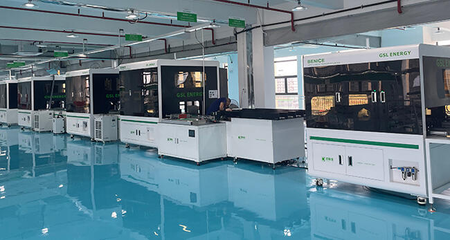 Automatisk laservejsning på GSL's batterifabrik