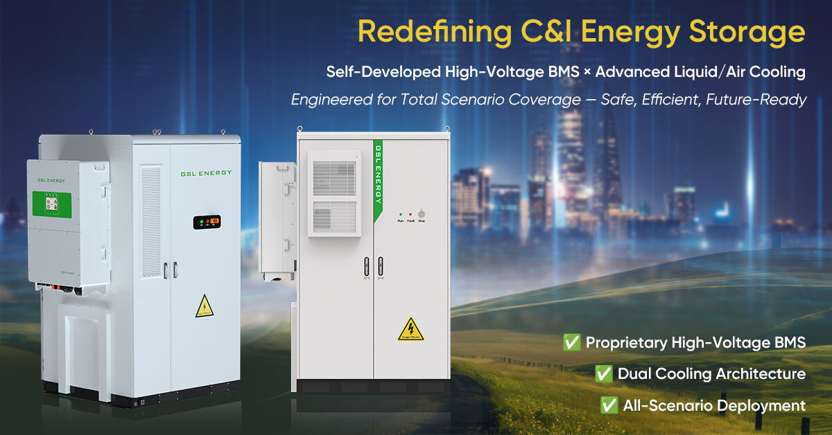 GSL ENERGY lanserar flera nya kompletta energilagringssystem för kommersiella och industriella applikationer