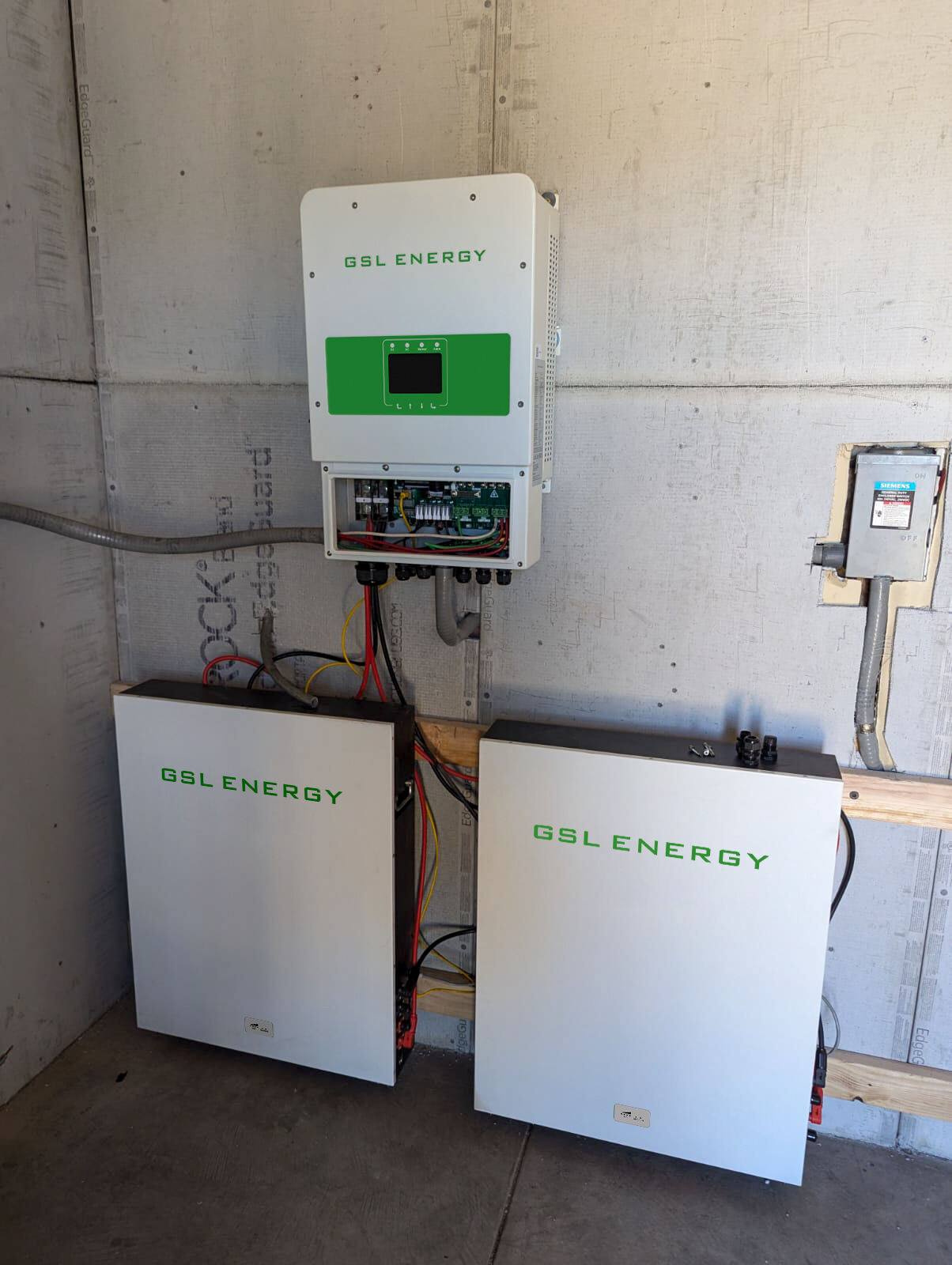 GSL Energy 8kw inverter 28kwh home solar storage system