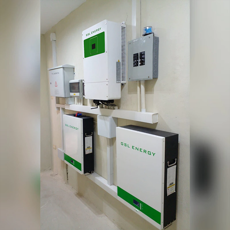 GSL ENERGY 8KVA hibrid inverter 20kWh Lifepo4 akkumulátor tároló rendszer Jamaikában