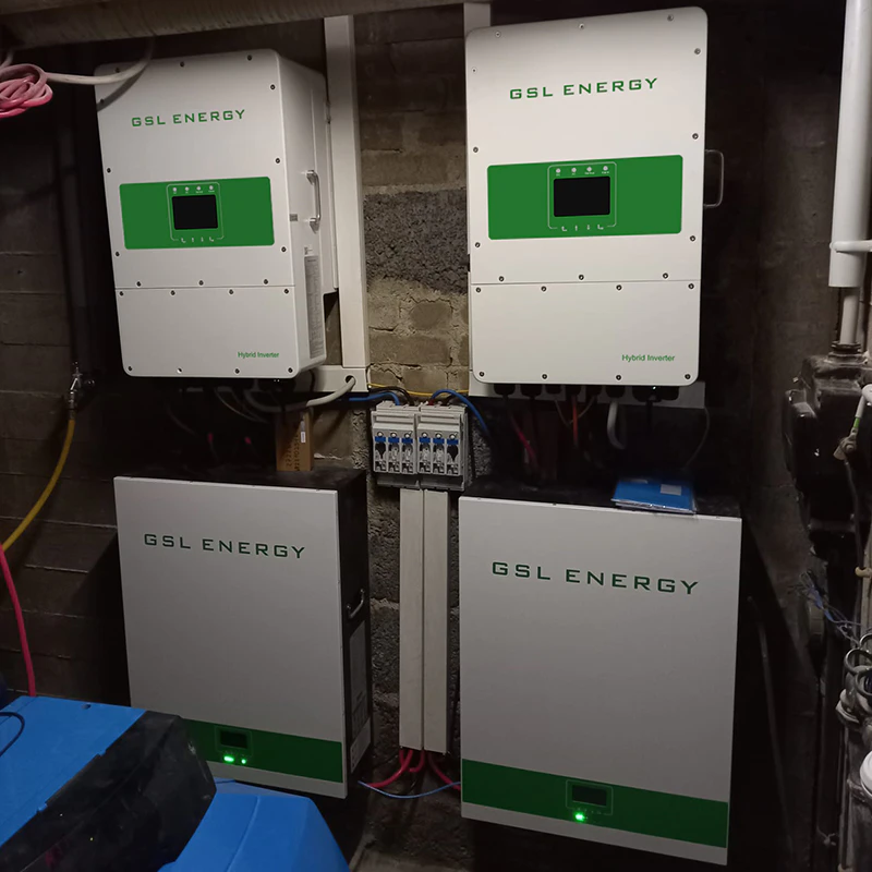 gsl enerjisi 16kva hibrit inverter 20kwh lifepo4 batarya depolama sistemi Almanya'da