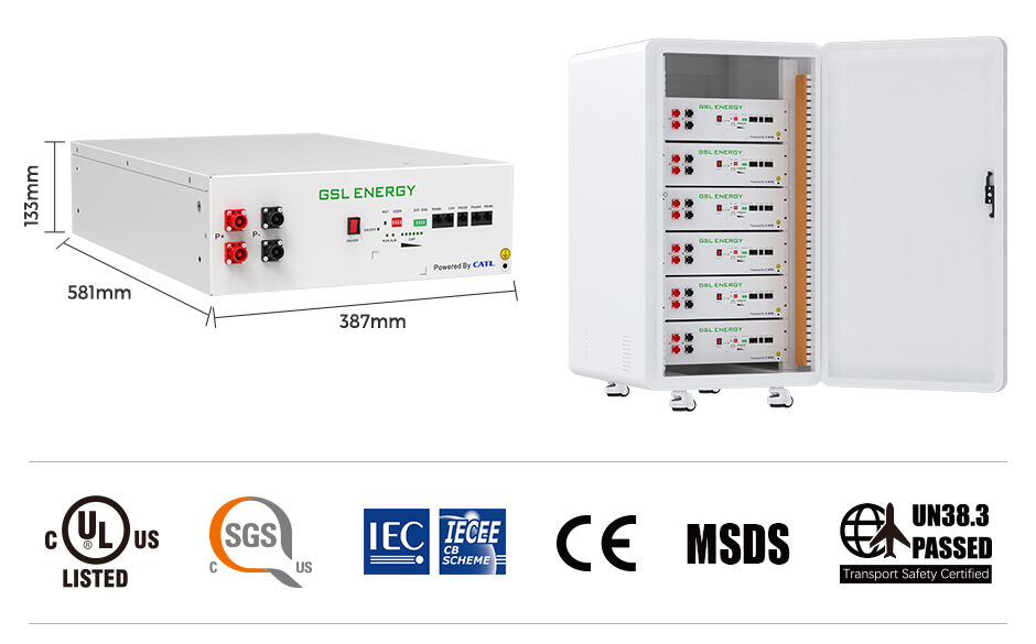 Rack mounted lithium battery system GSL51100-3U（CATL) factory