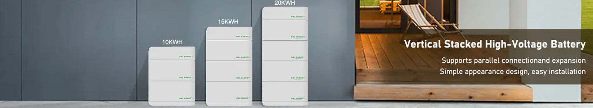 Batería solar de litio de alto voltaje de 204-409 V y 10-20 kWh ESS