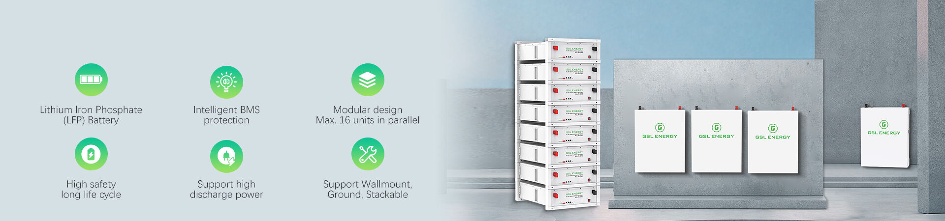 20-60kWh rack-hoogspanningsenergieopslagbatterij, schaalbare oplossing van 204-614V