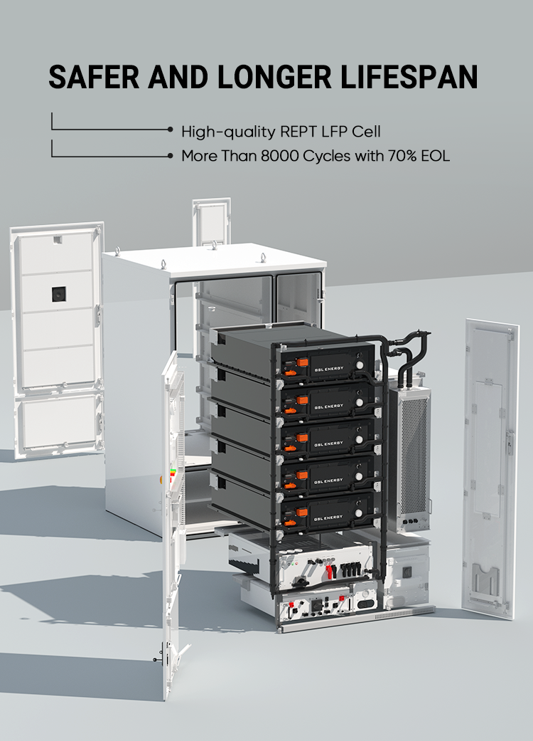 GSL Energy 125kW / 261kWh オールインワン液冷式高電圧エネルギー貯蔵