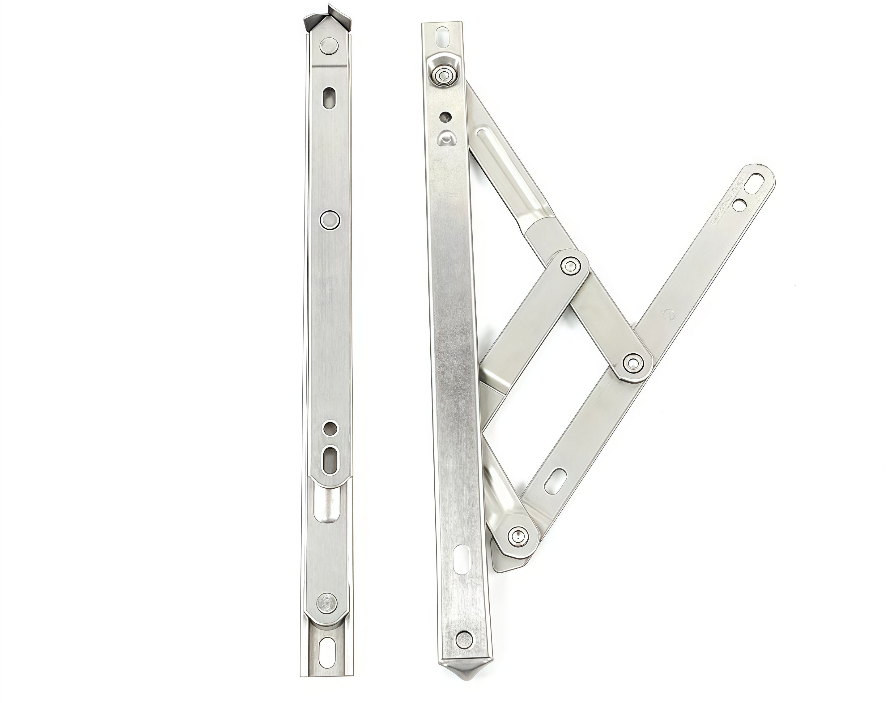 Accesorios para ventanas de aluminio de Filipinas Bisagra de fricción para ventana con surco redondo de 19 mm Bisagra de 4 barras