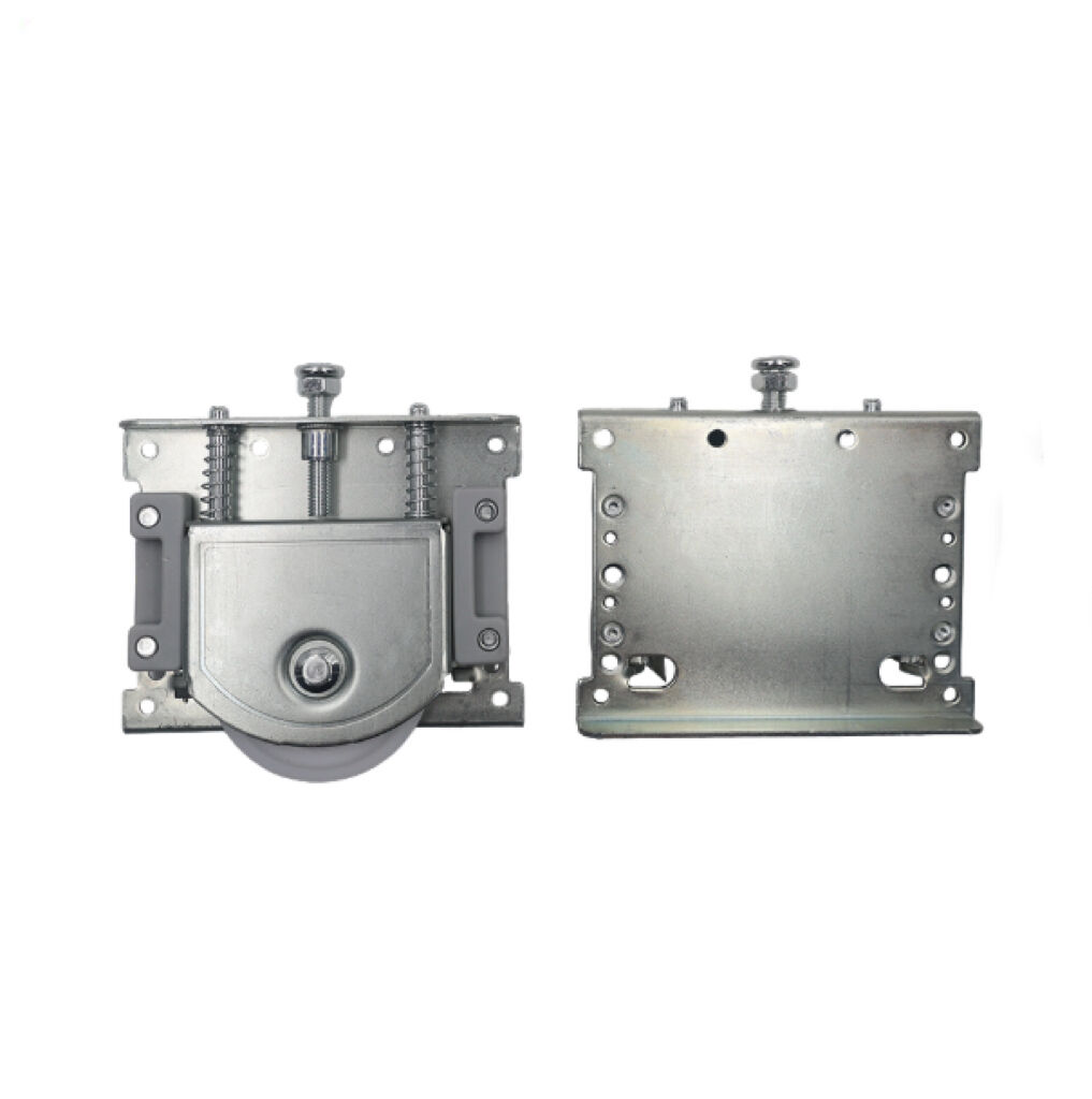 Double Track Sliding Wardrobe Door Roller System – Zinc Alloy Rails, Smooth & Quiet Sliding Hardware for Apartment Use