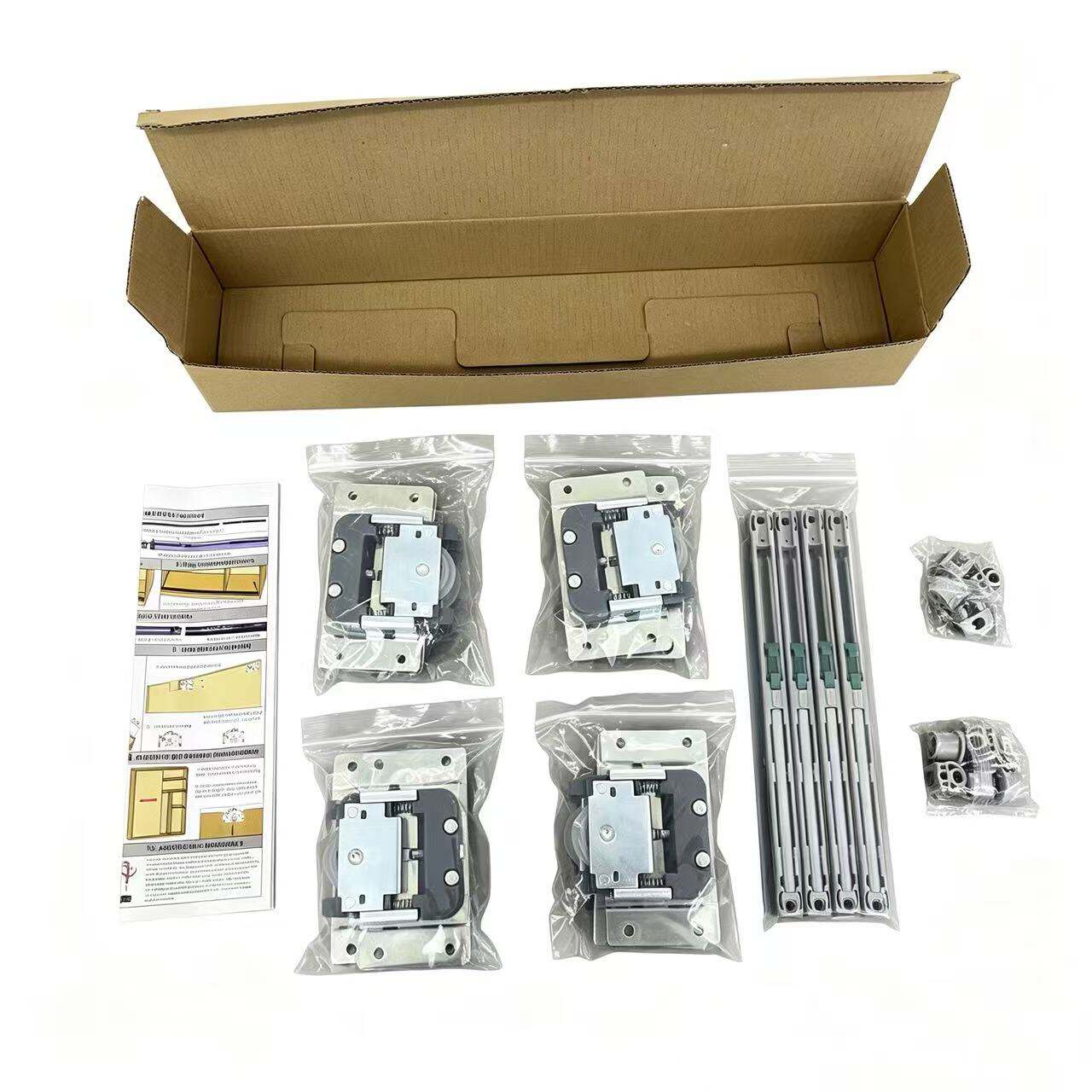 Complete Sliding Door Hardware Kit for 2 Doors – Everything You Need in One Box