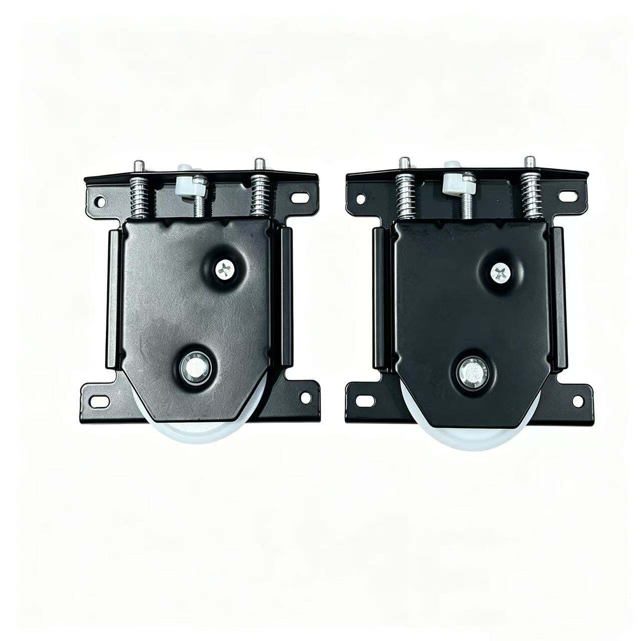 Universal Wardrobe Roller Set – 55mm Diameter – Top & Bottom Same Wheel – Black Metal Body + White Wheels & Parts – For Traders | TL-WP04