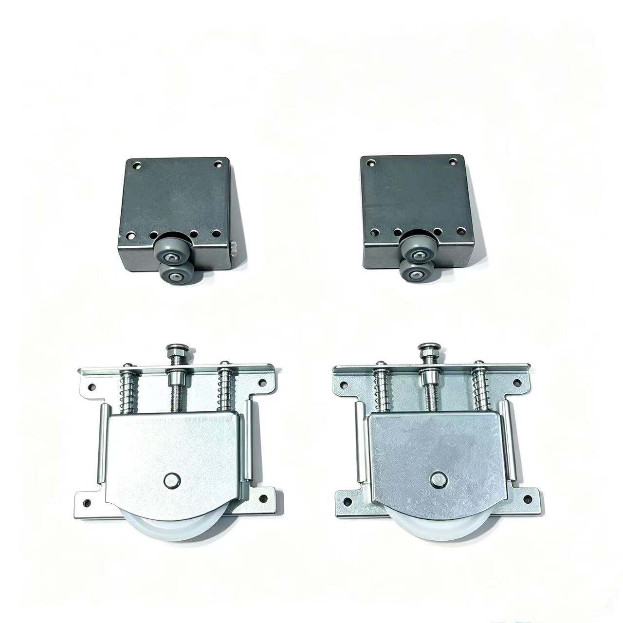 Wardrobe Sliding Door Rollers Hardware Kit – 60mm Large Bottom Wheels Top & Bottom Set | TL-WP1608