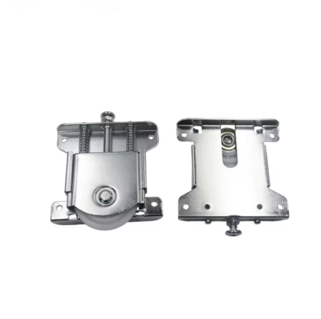 Heavy Duty Sliding Wardrobe Door Rollers - Zinc Alloy Track Wheels for Hotel & Apartment Use