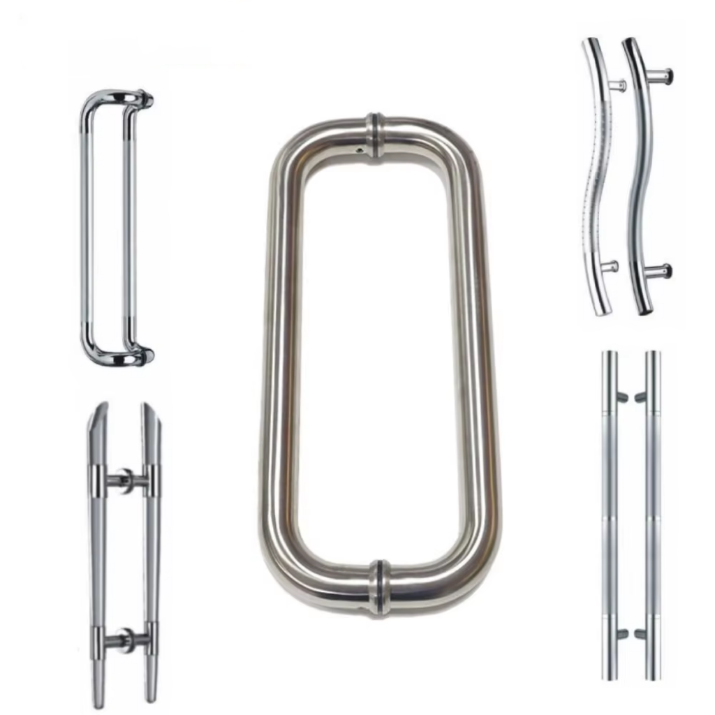 Tarik Pintu Kaca Pintu Stainless Steel Kantor Bar Handle Pegangan Pintu Rumah