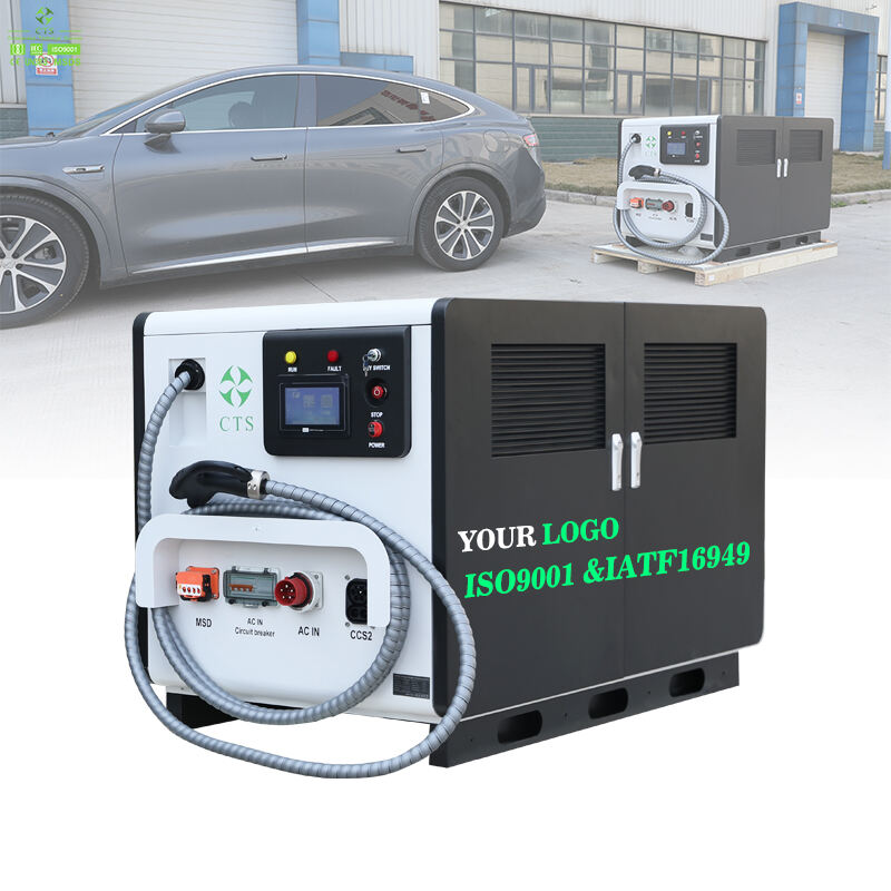 Stasiun pengisian daya mobile 65kwh 141kwh ev baterai cepat 161kwh sistem pengisian daya penyimpanan energi mobil penyelamat