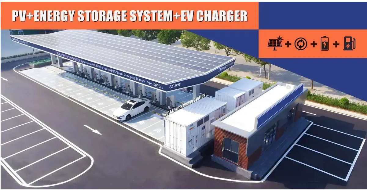 PV-BESS-EV-laadintegrale oplossing voor EV-laadstation
