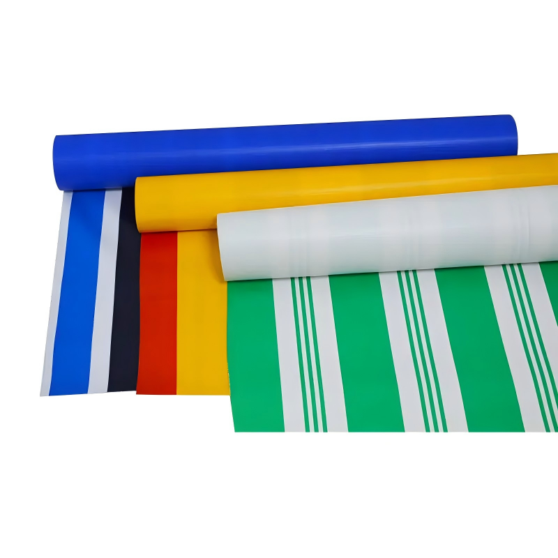 High Quality Stripe Tarpaulin Market Stall Cover Lona Trapal Tolda