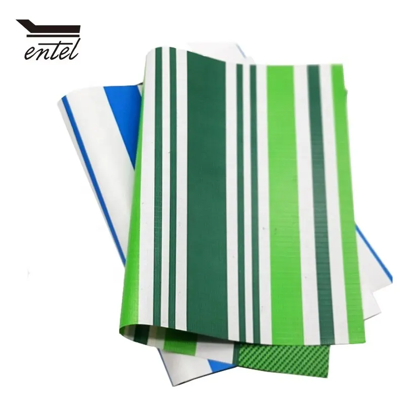 Heavy duty uv resistant and waterproof customized high quality pvc stripe tarpaulin laminated striped tarpaulin roll