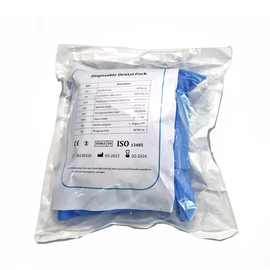 Chinese Manufacturer Suning Disposable Medical Sterile Dental Pack Drape