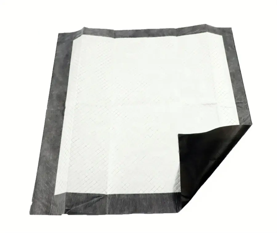 Coussin pour animaux de compagnie noir, couleur personnalisée, tampon de pipi jetable pour chiens, tampons d'entraînement pour chiots, usine