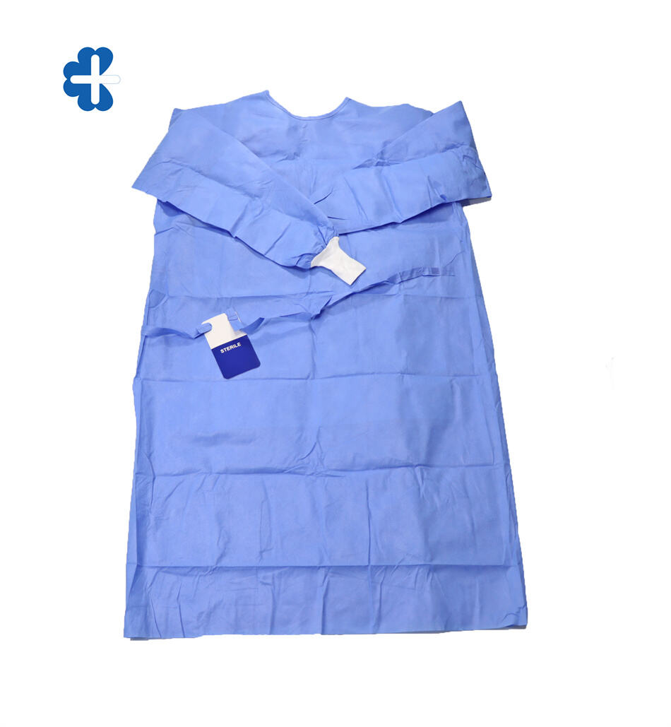 SMS Surgical Protective Isolation Gowns Hospital Nonwoven Medical Disposal Gown
