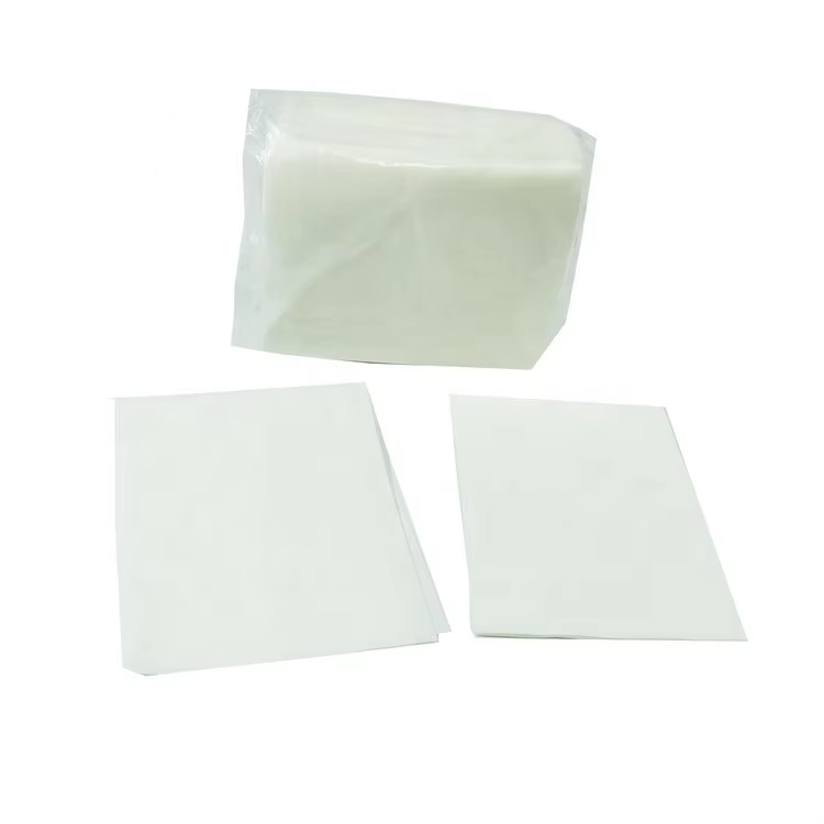 Essuie-glace pour salle blanche en polypropylène, lingettes blanches perforées non tissées