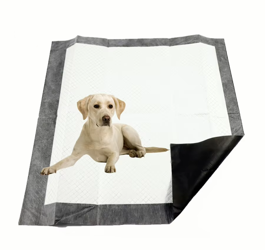 Tấm lót thú cưng màu đen Màu sắc tùy chỉnh Dog Pee Pad dùng một lần Pet Puppy Huấn luyện Pads