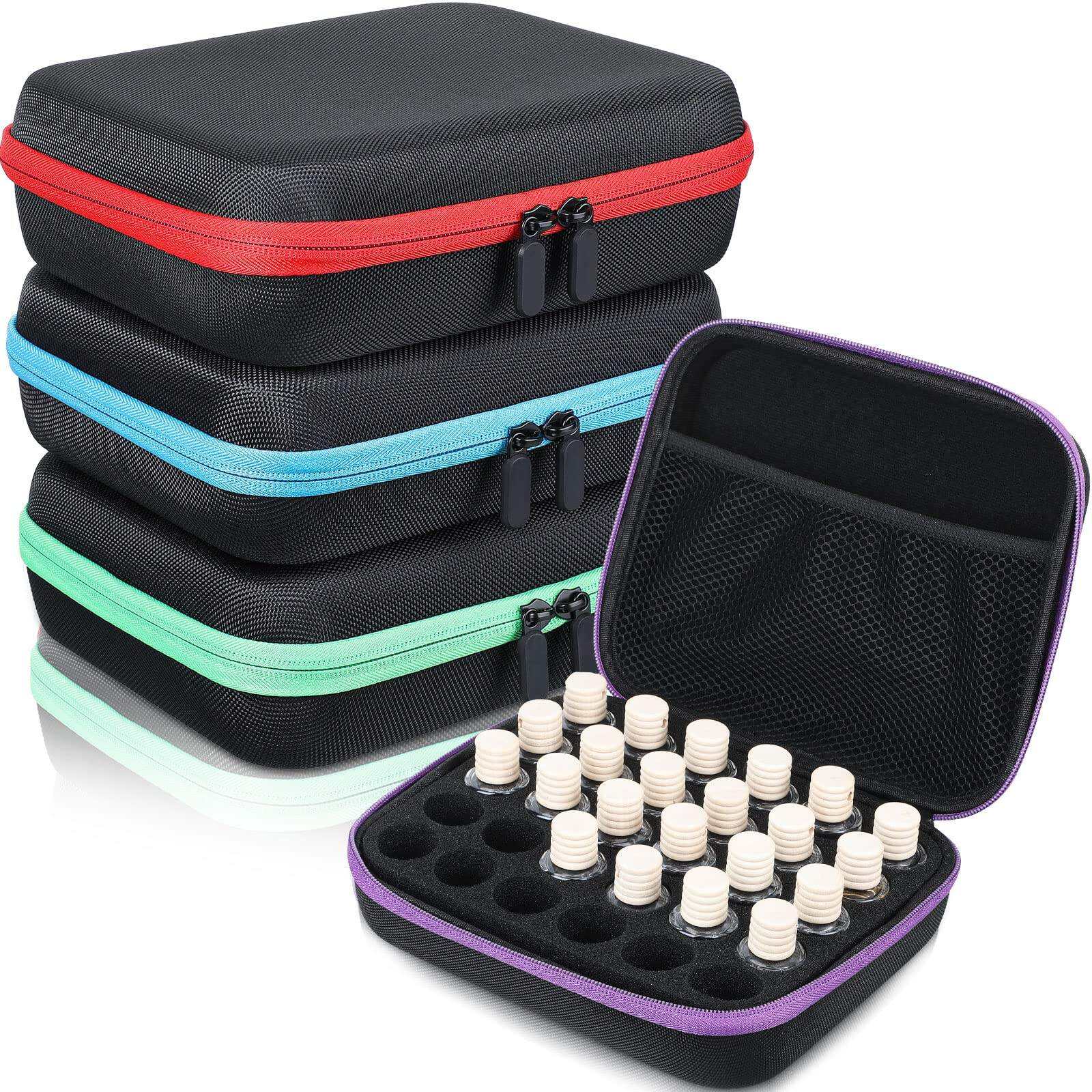 Travel Custom 30 Bottles Hard Shell EVA Foam Carry Essential Oil Storage Case