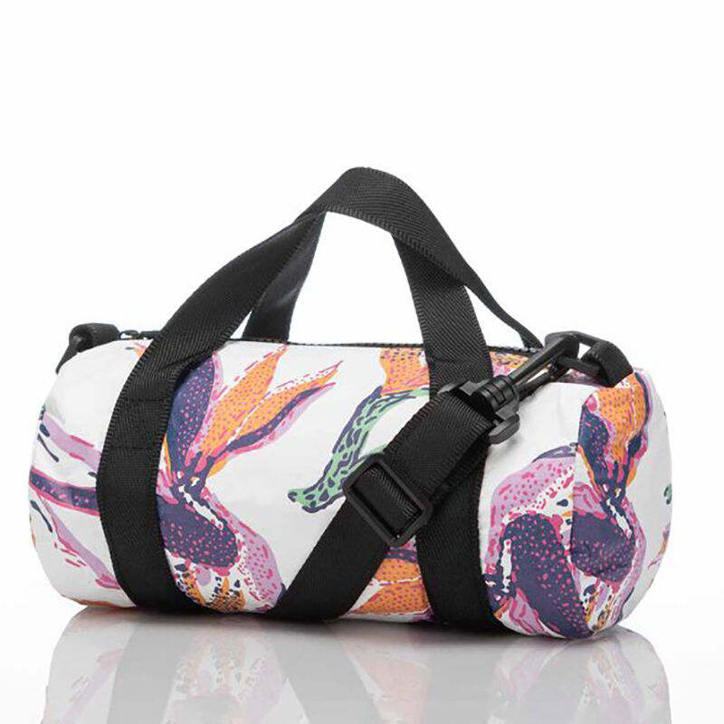 Custom Printing Tyvek Paper Durable Mini Barrel Crossbody Weekender Beach Travel Duffle Bag