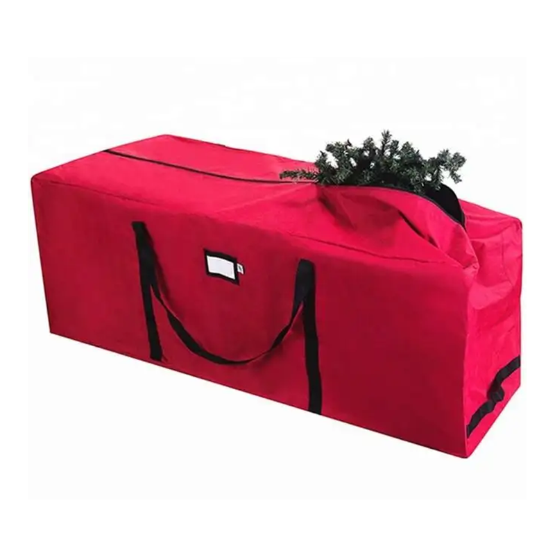 600D Oxford Xmas Large Container Durable Zipper Waterproof Christmas Tree Storage Bag