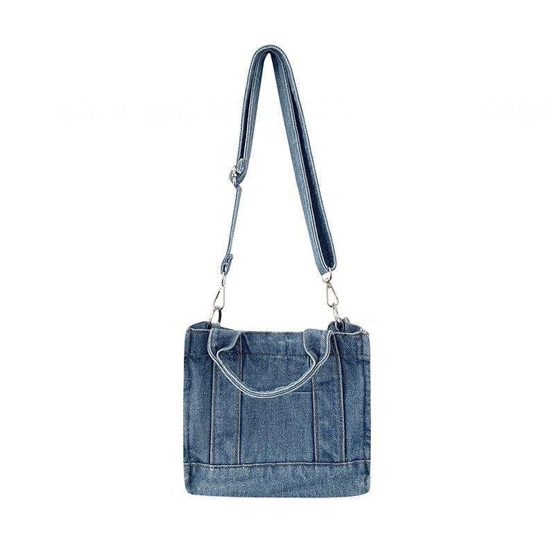 Ladies Casual Messenger Shoulder Purse Denim Crossbody Bag