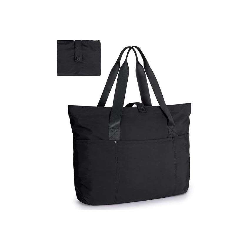 Tasche für Frauen, faltbare Tasche mit Reißverschluss zum Reisen, große Schultertasche für die Arbeit